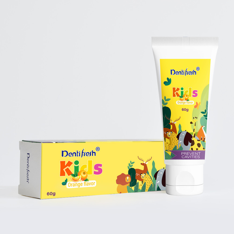 DENTIFRESH 60g Оранжевый вкус зубная паста в оранжевом вкусе зубная паста для детей