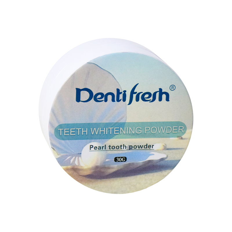 Новый DentiФреш фиолетовый тоник для зубов - мгновенный корректор цвета, отбеливающий порошок для зубов, 30 г