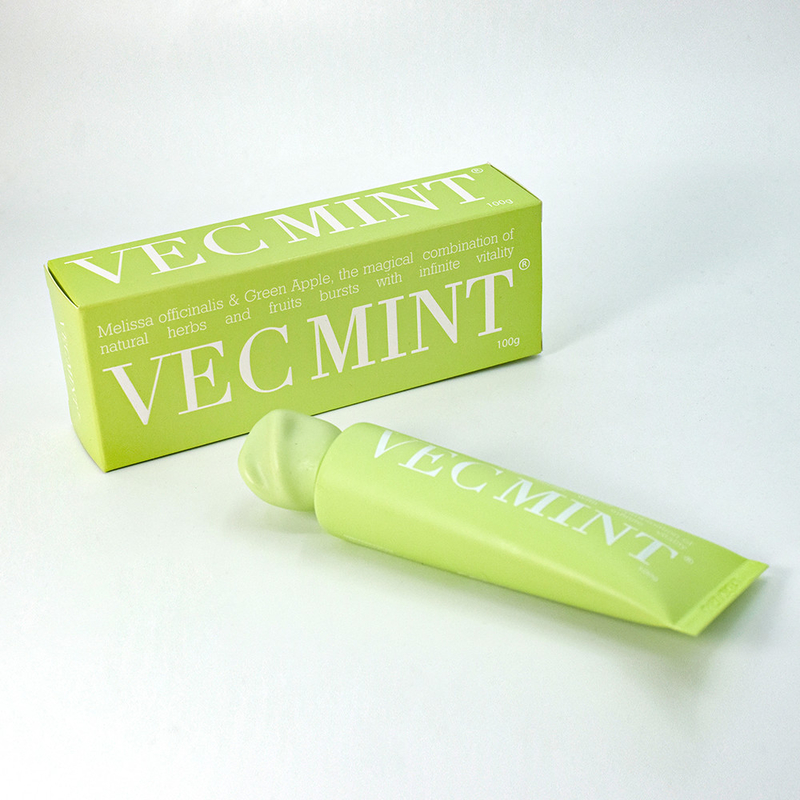 VECMINT 100 г зубной пасты: освободите оральную жизненную силу с помощью волшебных натуральных трав и фруктов (Melissa officinalis & Green Apple)