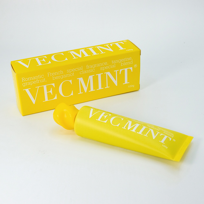 100 грамм горячей пасты для зубов VECMINT: изысканный французский аромат грейпфрута, бергамота и мандарины