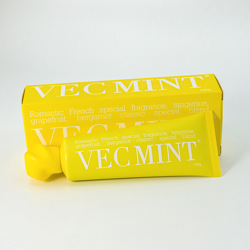 100 грамм горячей пасты для зубов VECMINT: изысканный французский аромат грейпфрута, бергамота и мандарины