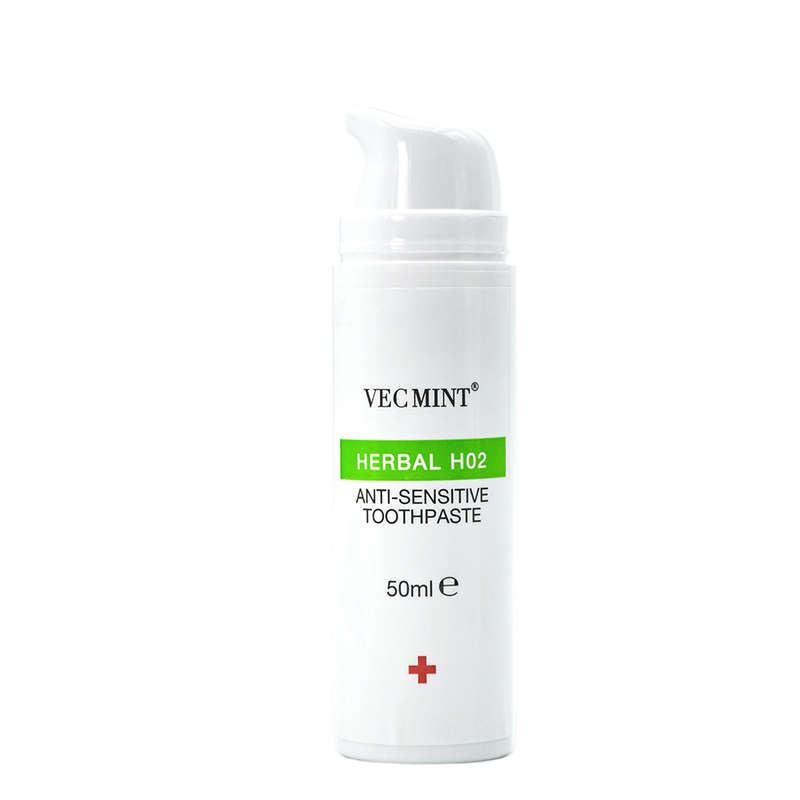 VECMINT Herbal H02 Анти - чувствительная зубная паста - 50 мл, успокаивающая формула для чувствительных зубов