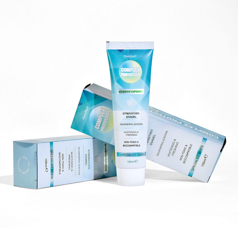 Умеренный эффект от отбеливания зубов Отбеливающие зубные пасты с зубной щеткой два раза в день и ингредиенты натрия фитат