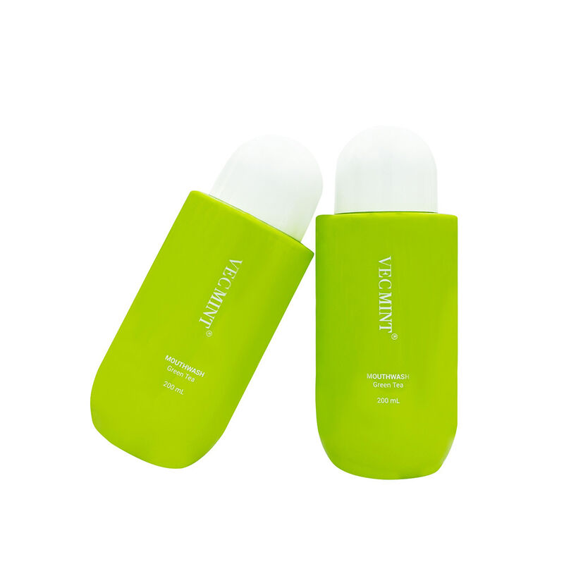 Очистка рта от зеленого чая без химических веществ VECMINT - натуральный долговечный свежий полоскатель для полости рта (200 мл)