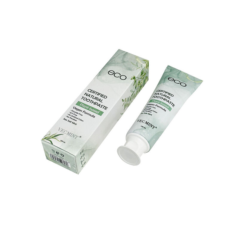 Eco Certified Natural Toothpaste Plant-Based Vegan 100ml Sea Soft Mint - OEM/ODM Available