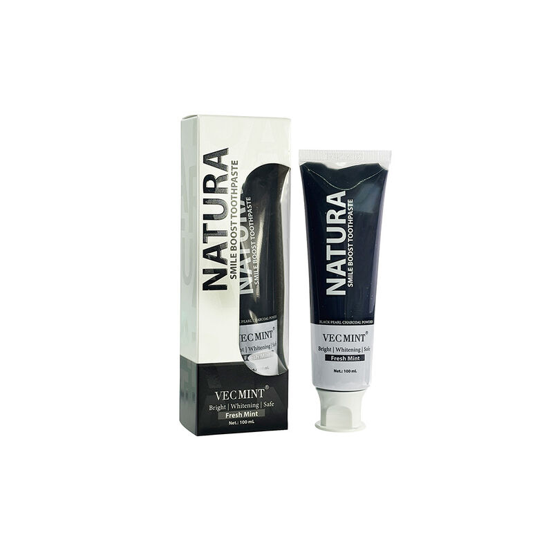 Активный угольный зубная паста Растительные ингредиенты, подходящие для взрослых и подростков Природная глубокая чистка и уход за полостью рта